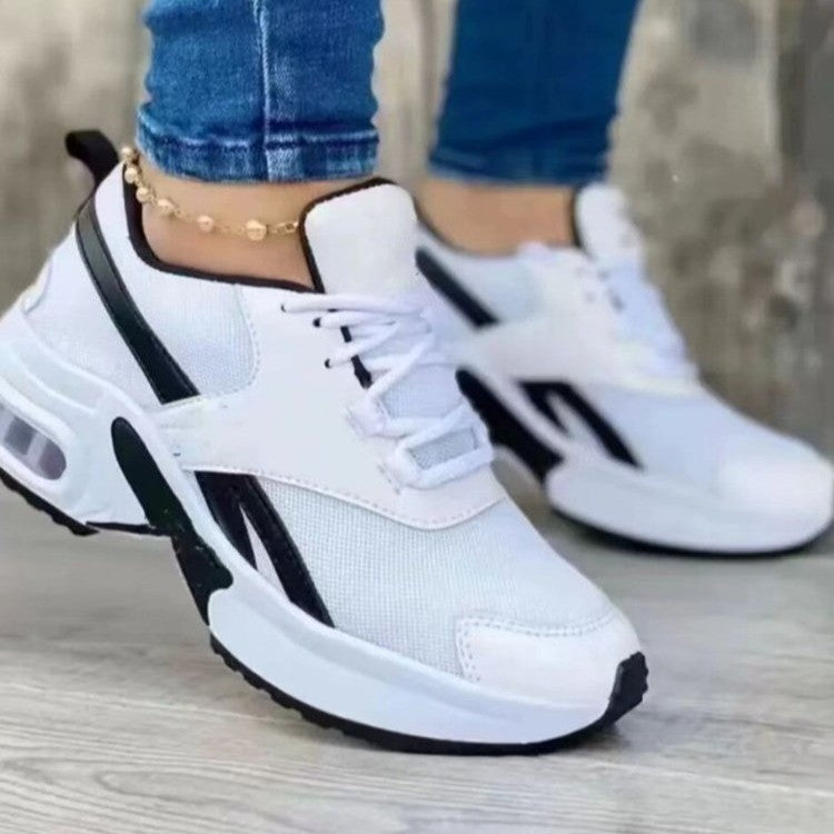 Damen Sportliche Fitness-Sneaker mit atmungsaktivem Obermaterial und stoßdämpfender Sohle R&B
