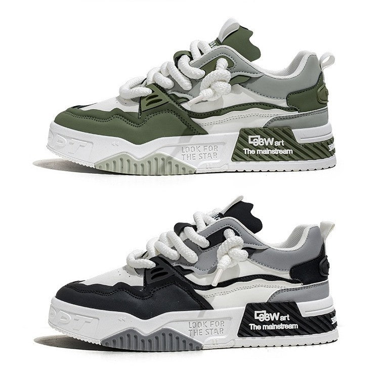 Damen Modische Plateau-Sneaker mit auffälligem Sohlen-Design R&B