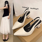 Damen Slingback-Pumps mit elegantem Design und stilvollem Blockabsatz