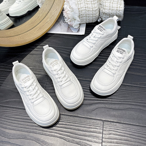Damen Sportliche Sneakers mit hohem Plateau und atmungsaktiver Oberfläche R&B