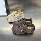 Damen Sportliche Sneakers mit elegantem Geflecht und modischem Schnallenverschluss R&B