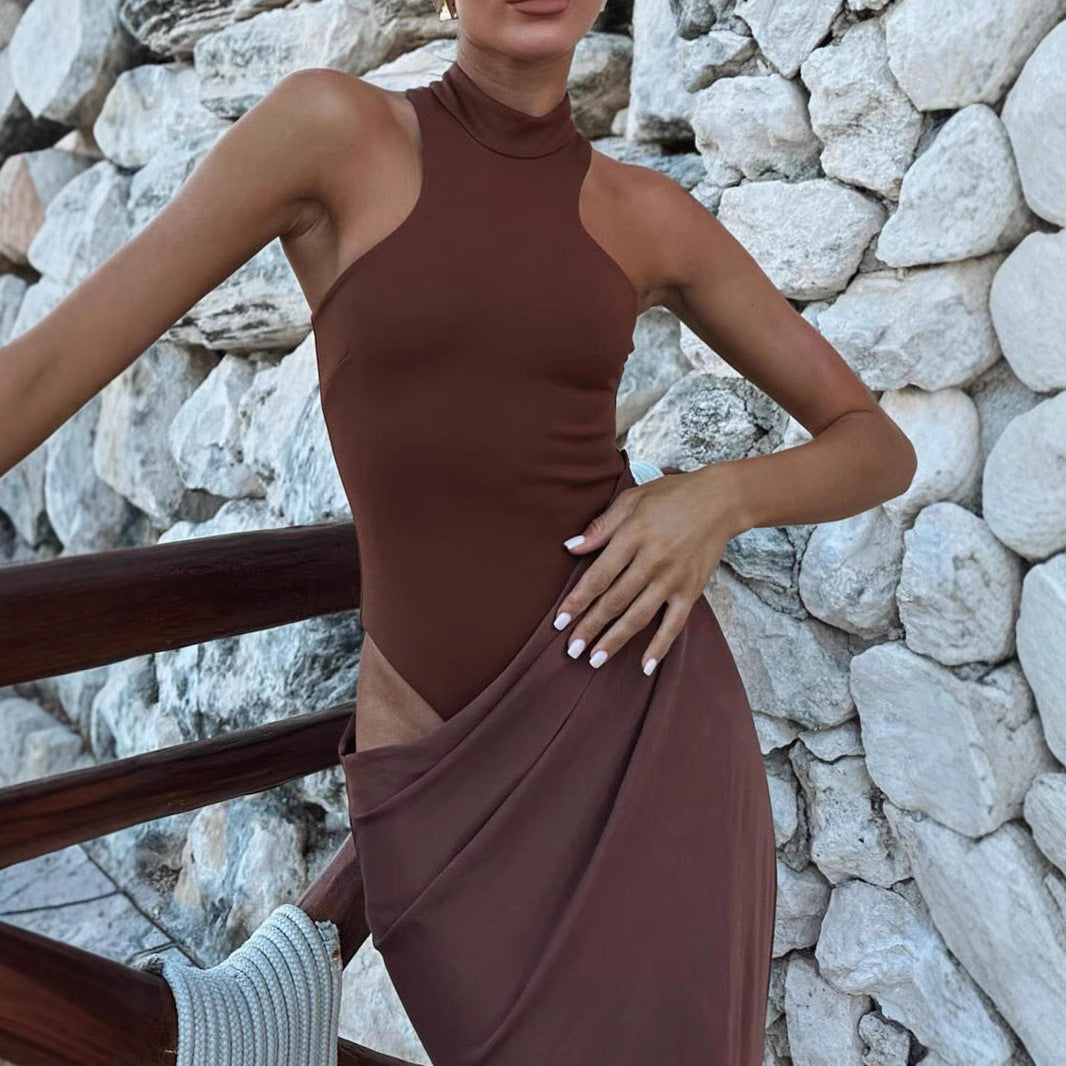 Damen Maxi-Kleid mit modischem Schnitt R&B