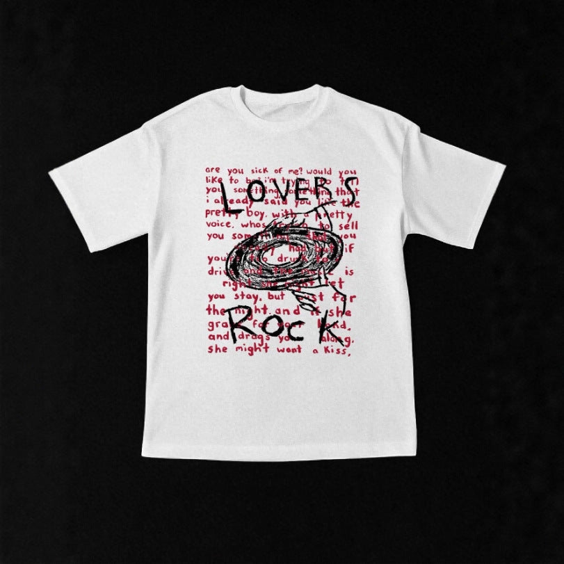 Damen Grafik T-Shirt mit kreativem Schriftzug und lässigem Schnitt R&B