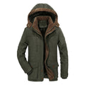 Herren multifunktionale Winterjacke mit gefüttertem Kapuzenkragen