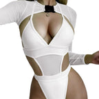 Damen Einteiler Badeanzug mit raffiniertem Cut-Out-Design R&B