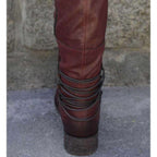 Damen Stiefel mit modischem Riemendesign und robustem Profil R&B