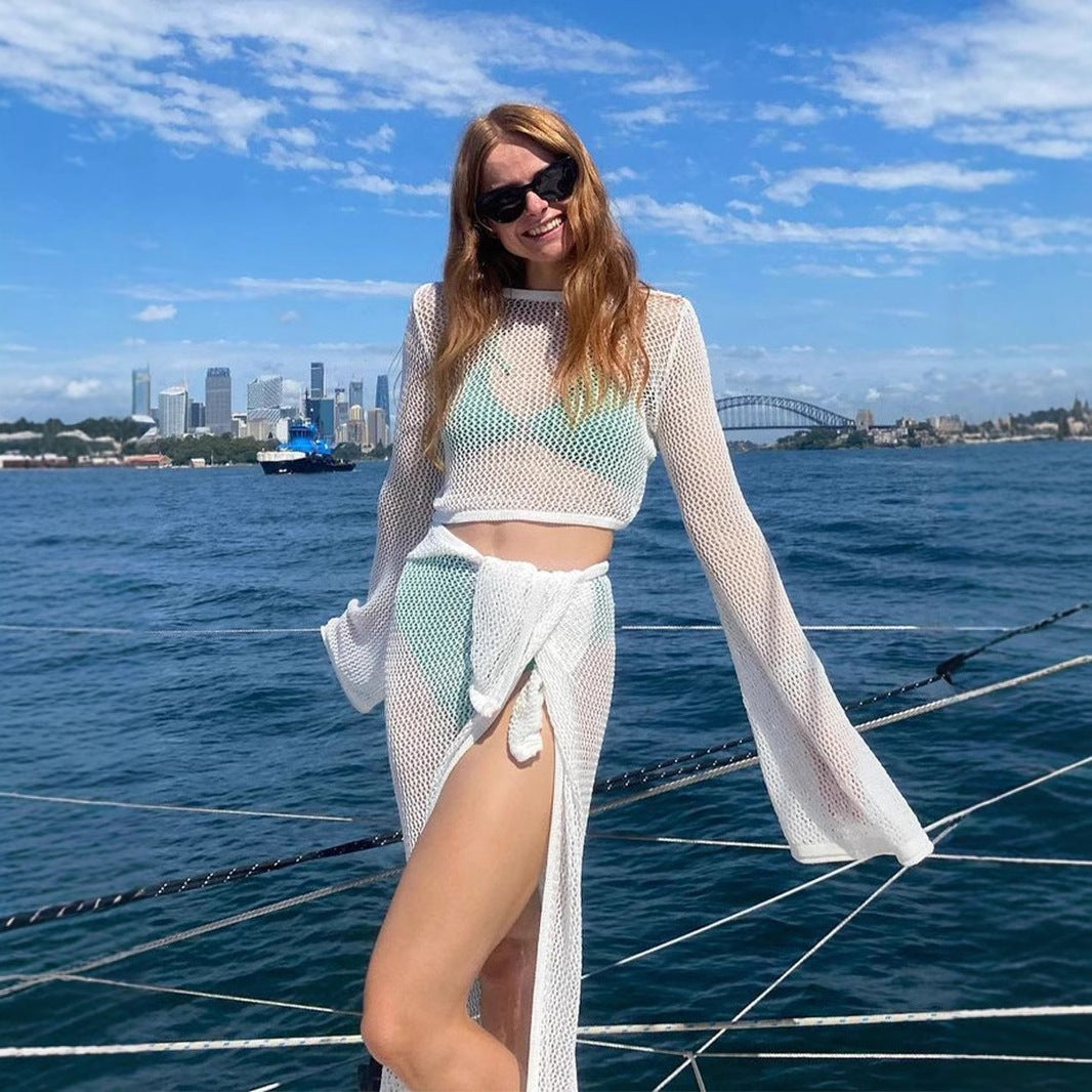 Damen Hülse Badeüberwurf R&B