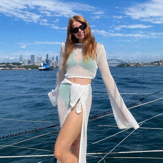 Damen Hülse Badeüberwurf R&B
