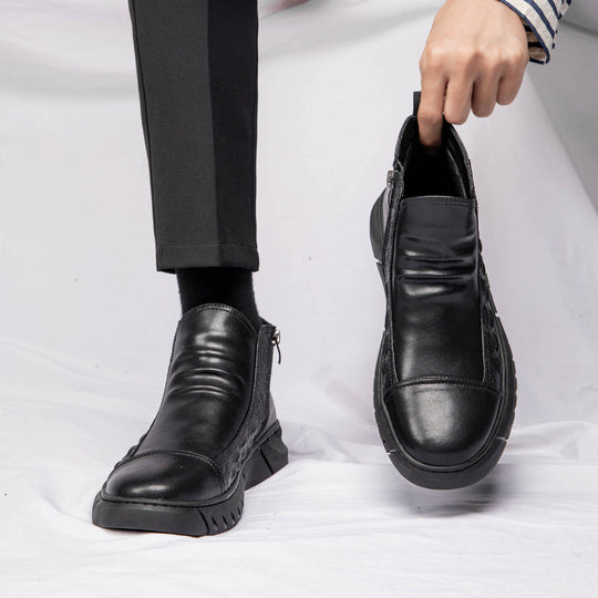 Damen Modische Stiefeletten mit Reißverschluss und Details R&B