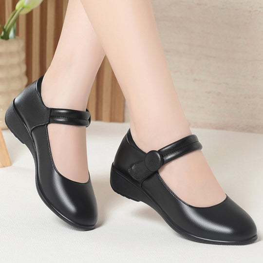 Damen Mary Jane Schuhe mit verstellbarem Riemen und bequemem Blockabsatz R&B