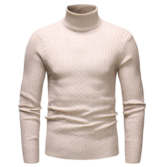 Herren eleganter Rollkragenpullover aus feiner Strickware R&B