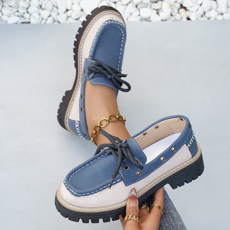 Damen Bequeme Boots mit trendigem Schnürdesign und robustem Profil R&B