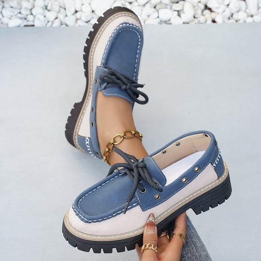 Damen Bequeme Boots mit trendigem Schnürdesign und robustem Profil R&B