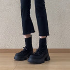 Damen sportliche Chunky High-Top Sneakers R&B