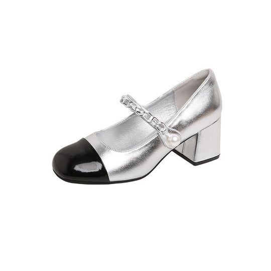 Damen Elegante Slingback-Pumps mit Perlenakzent R&B