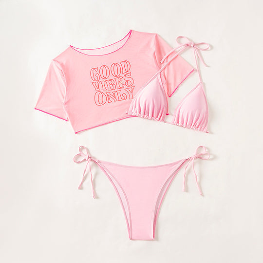 Damen Bikiniset mit lässigem Crop-Top R&B