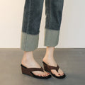 Damen Elegante Wedge-Pantoletten R&B