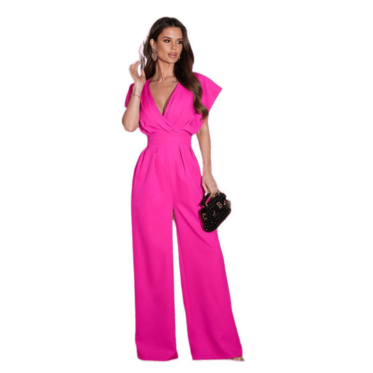Damen Eleganter weitbeiniger Jumpsuit R&B 1751425707