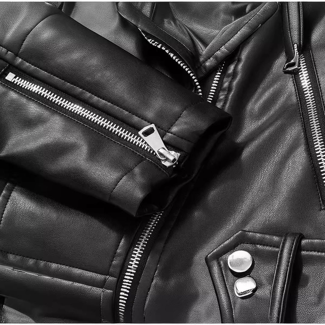 Damen Bikerjacke aus veganem R&B