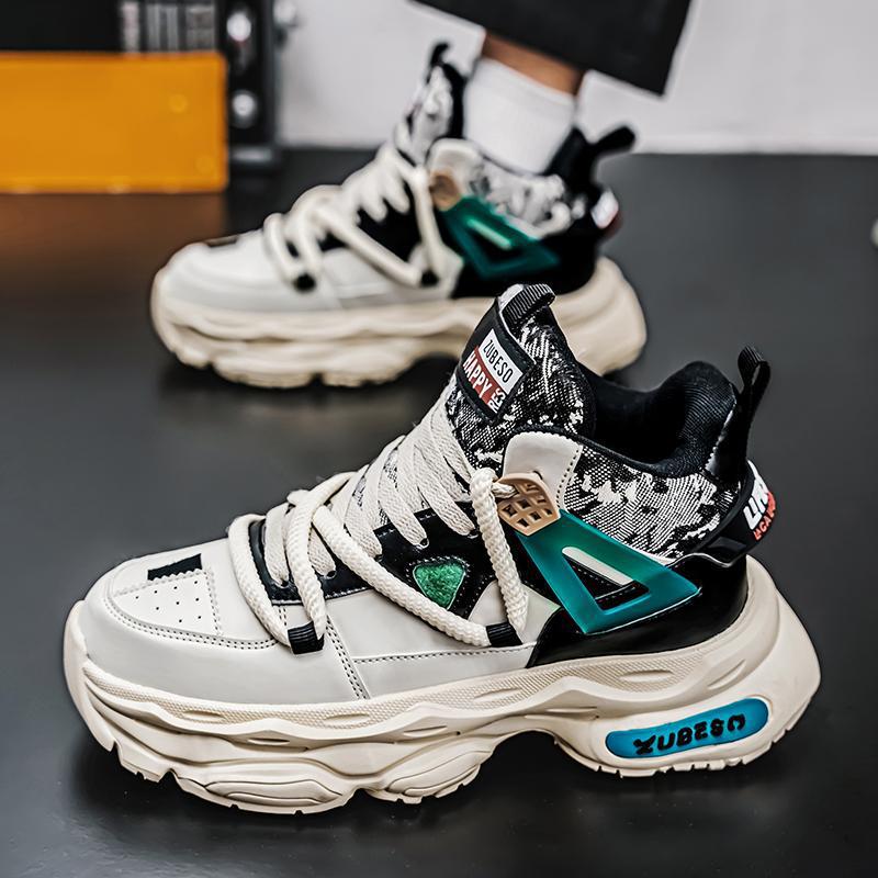 Damen Sportliche Chunky Sneakers mit atmungsaktivem Obermaterial und rutschfester Sohle