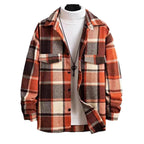 Herren kariertes Flanellhemd R&B