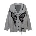Damen Strickjacke mit kreativem Schmetterlingsdesign und lässigem Schnitt R&B