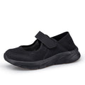 Damen nan Komfort-Riemchen-Sneaker mit Klettverschluss nahtlosem Strickschaft und dämpfender Leichtsohle R&B