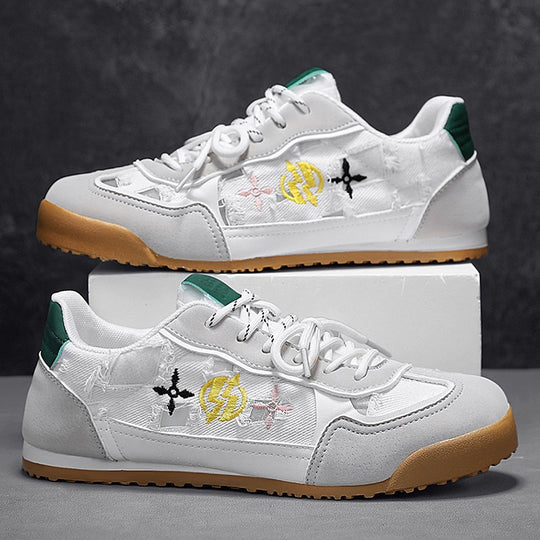 Damen Sportliche Sneaker mit atmungsaktiver Obermaterialstruktur und modischem Design R&B