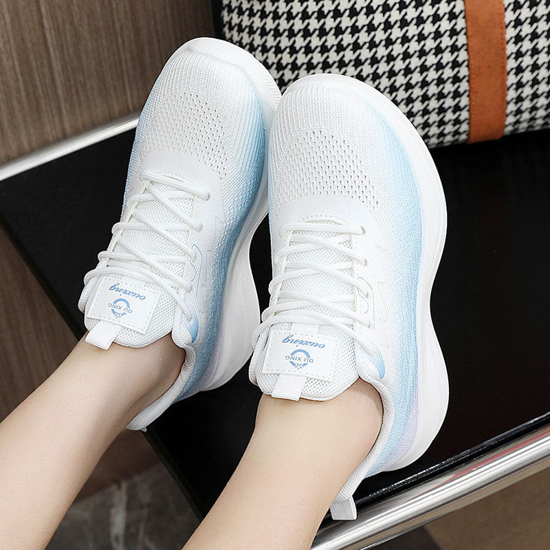 Damen sportliche Leichtgewicht Sneakers mit atmungsaktiver Obermaterialstruktur R&B