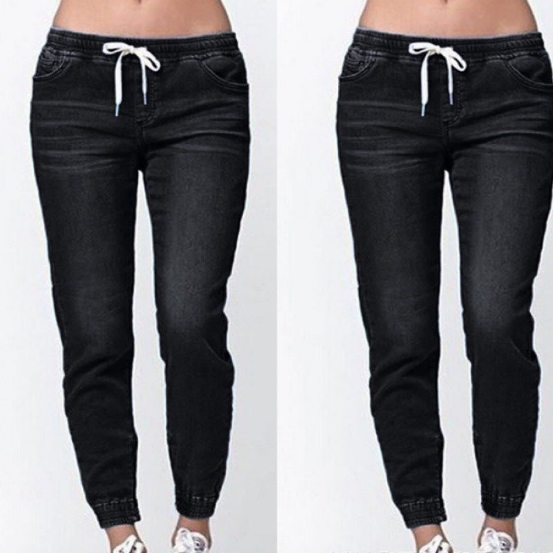 Damen Joggingjeans mit elastischem Bund und praktischen Taschen R&B