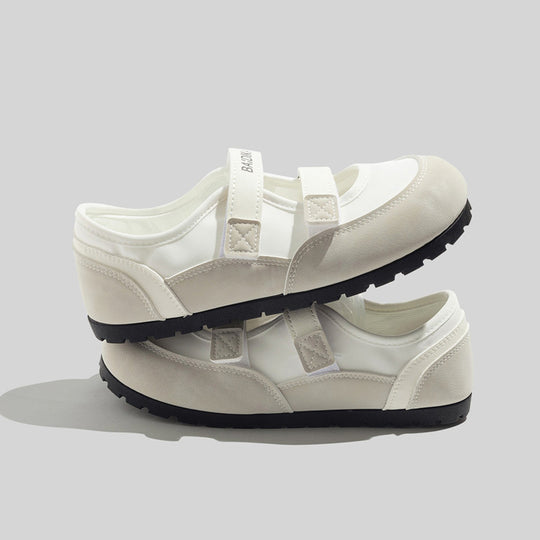Damen Komfortable Ballerinas mit verstellbarem Riemen und rutschfester Sohle R&B