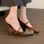 Damen Ballerinas mit dekorativer Schnallen-Applikation und elegantem Schnitt R&B