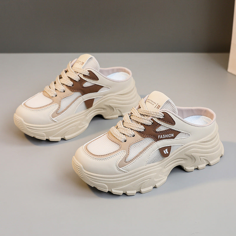 Damen modische Chunky Sneaker mit atmungsaktiver Mesh-Oberfläche und stabiler Dämpfung R&B