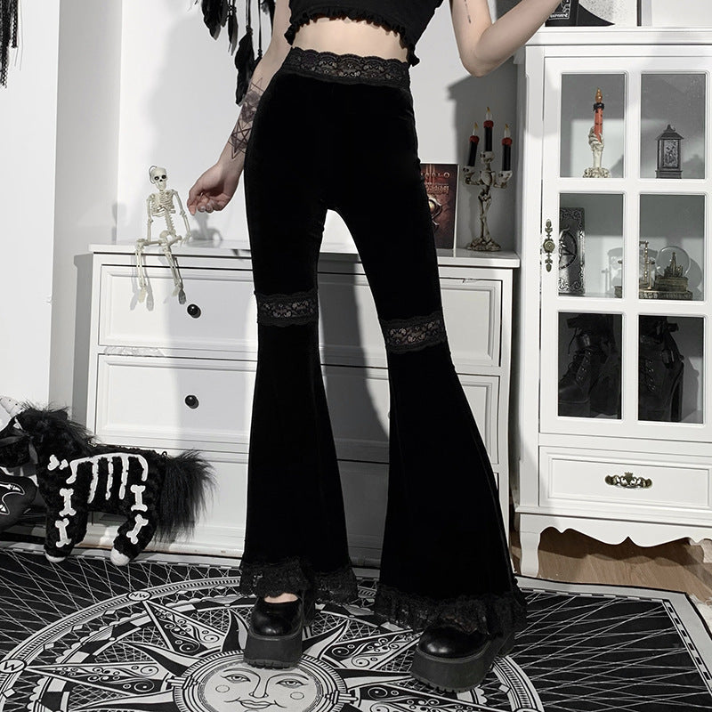 Damen figurbetonte Bluse mit Rüschendetails und Schnürung R&B