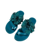 Damen modische Zehentrenner-Sandalen mit glamourösem Schleifen-Design R&B