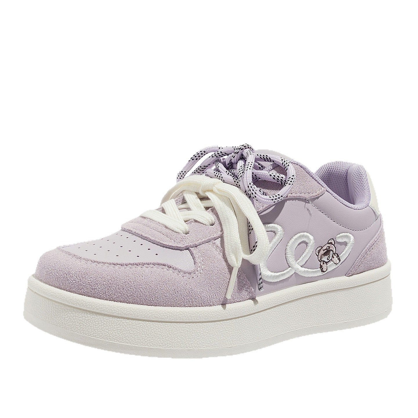 Damen Komfortable Freizeitsneaker mit modischem Stickereidesign