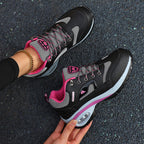 Damen Sportliche Lauf-Sneaker mit stoßdämpfender Sohle und atmungsaktivem Mesh-