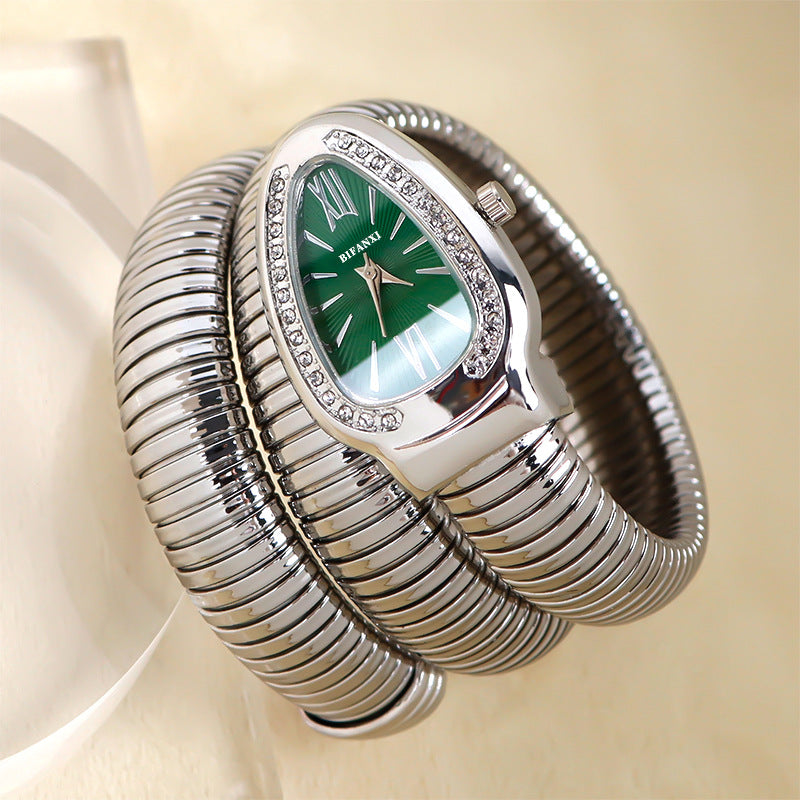 R&B | Schlangenuhr mit Quarzbewegung und Persönlichem Armband