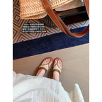 Damen Zehentrenner-Sandalen mit elegantem Riemen und komfortablem Fußbett