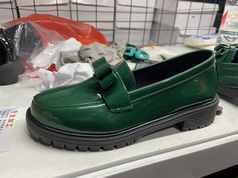 Damen elegante Mokassins mit modischem Schleifenakzent R&B