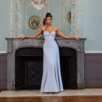 Damen Elegantes Abendkleid mit verführerischem Herzausschnitt und fließendem Schnitt R&B