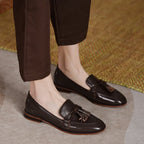 Damen Mokassins mit modischen Quasten und eleganter Sohle