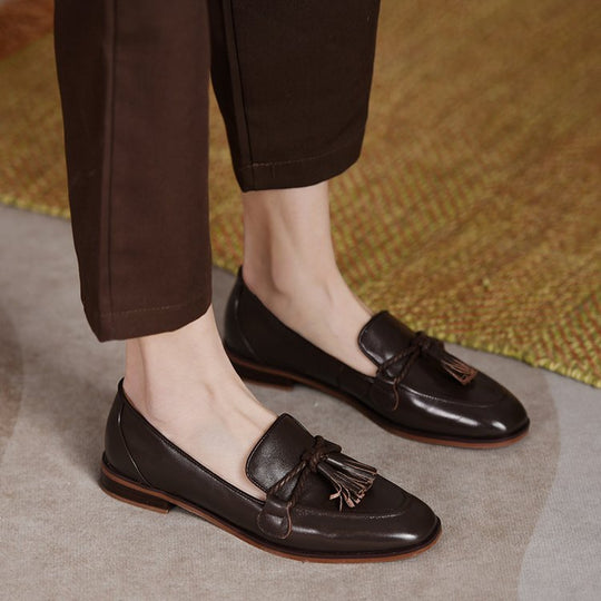 Damen Mokassins mit modischen Quasten und eleganter Sohle R&B