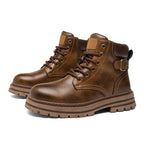 Damen Robuste Schnürboots aus strapazierfähigem Kunstleder