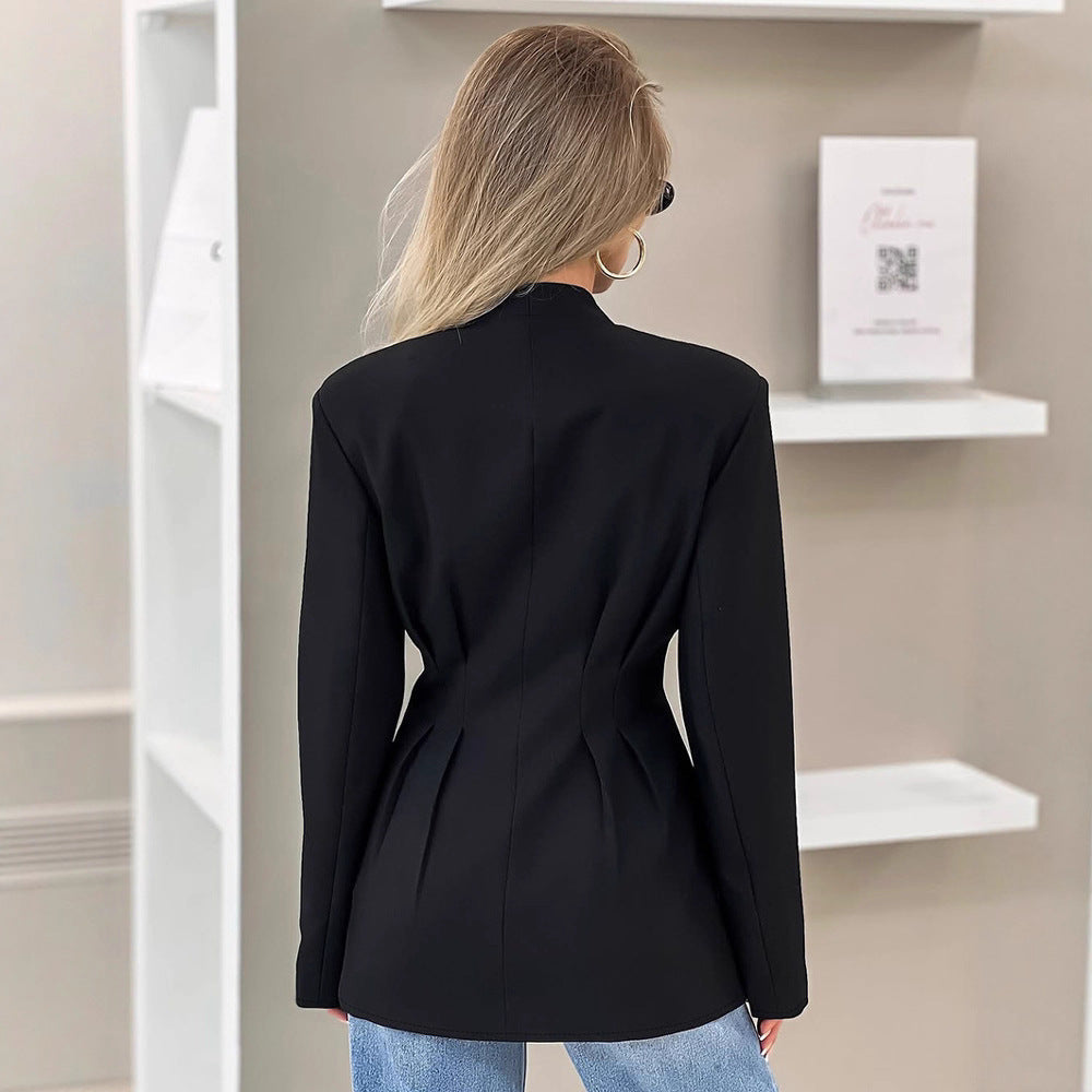 Damen Eleganter Blazer mit taillierten Akzenten R&B