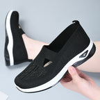 Damen Atmungsaktive Slip-On Sneakers mit elastischem Einschlupf R&B