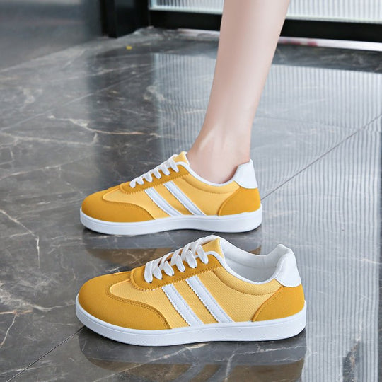 Damen Sneakers im sportlichen Retro-Look mit bequemer dämpfender Sohle R&B