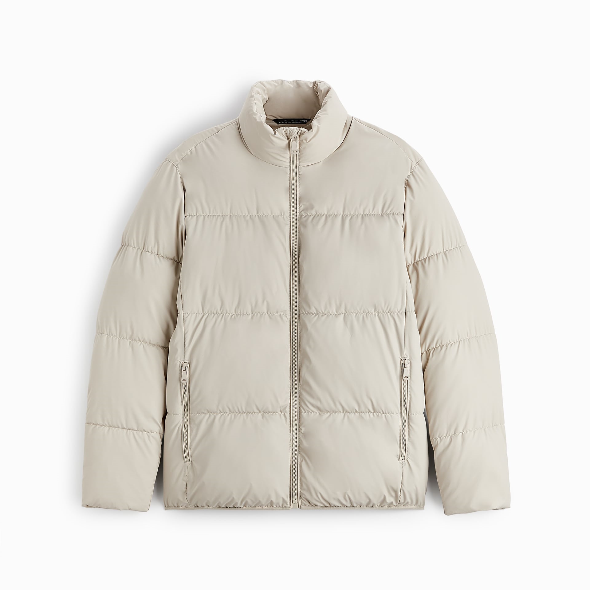 Damen gesteppte Winterjacke mit hochschließendem Kragen und praktischen Taschen Hedi-Mode