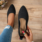 Damen spitze Ballerinas mit atmungsaktivem Obermaterial und flexiblem Fußbett R&B