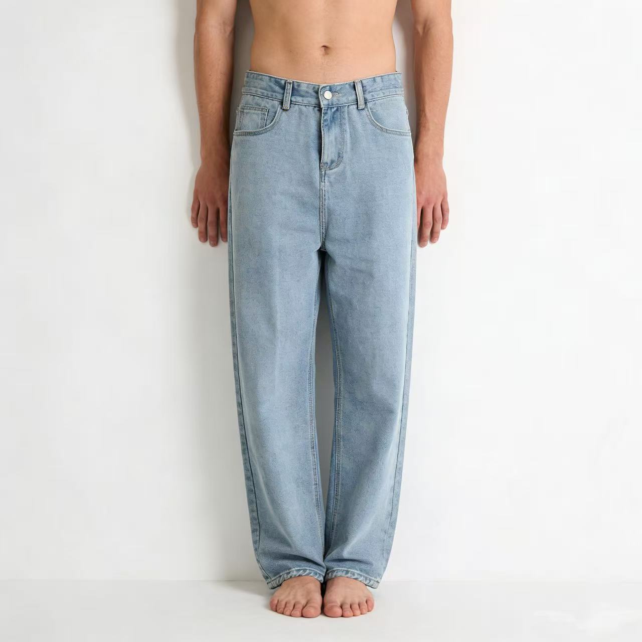 Herren Weite Vintage Jeans